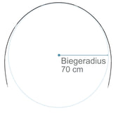 Fiberglas Zeltstange Ø 8,5 mm - 400 cm aus 7 Segmenten - mit Gummizug und Einfädelhilfe Zeltgestänge Zeltstangen - Ersatzstangen für Zelte Kürzbar - Biegeradius 70 cm